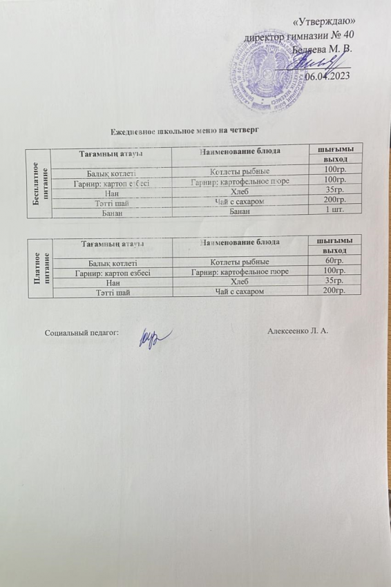 Ежедневное меню на 06.04.23