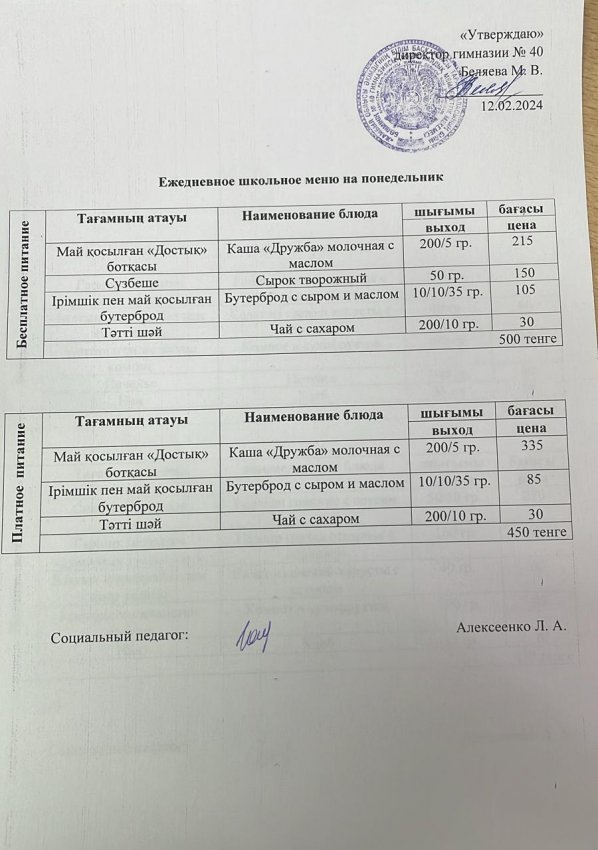 Ежедневное меню 12.02.2024 г.